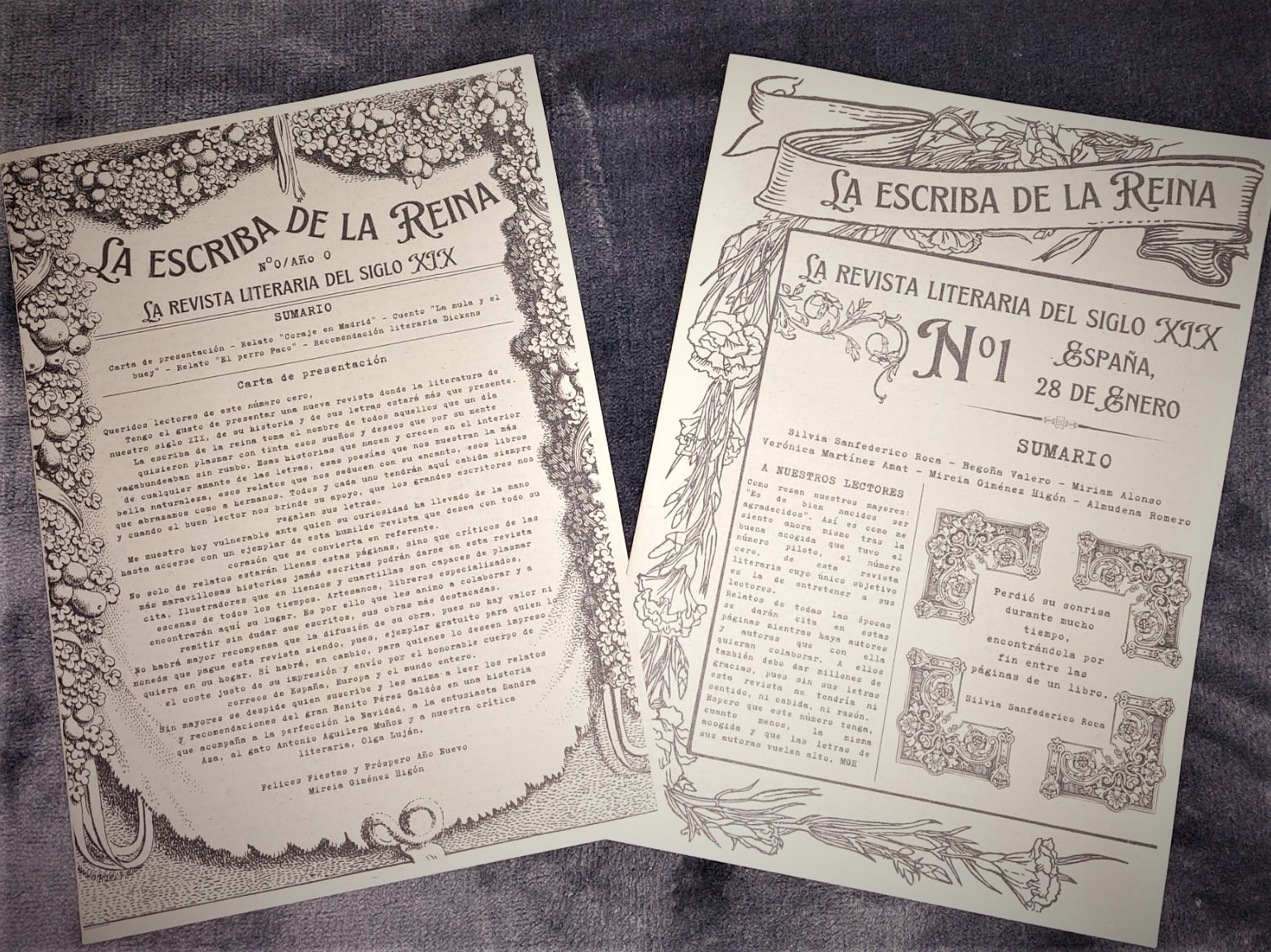Colaboración en La Escriba de la Reina