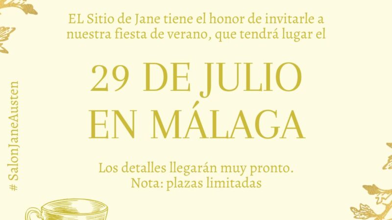 Anuncio de la Fiesta de Verano del Sitio de Jane Austen