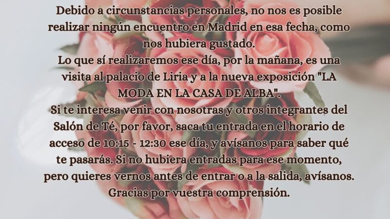 Comunicado sobre el encuentro en Madrid – 18.11