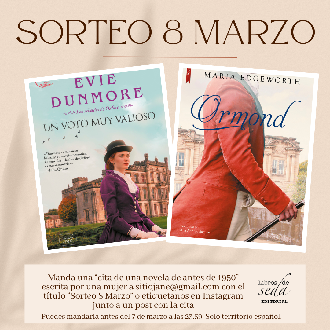 Sorteo 8 de Marzo con la colaboración de Libros de Seda