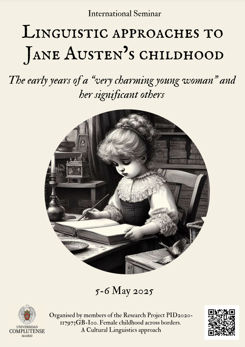 Madrid, 5 y 6 de mayo: Linguistic approaches to Jane Austen’s childhood en la Complutense