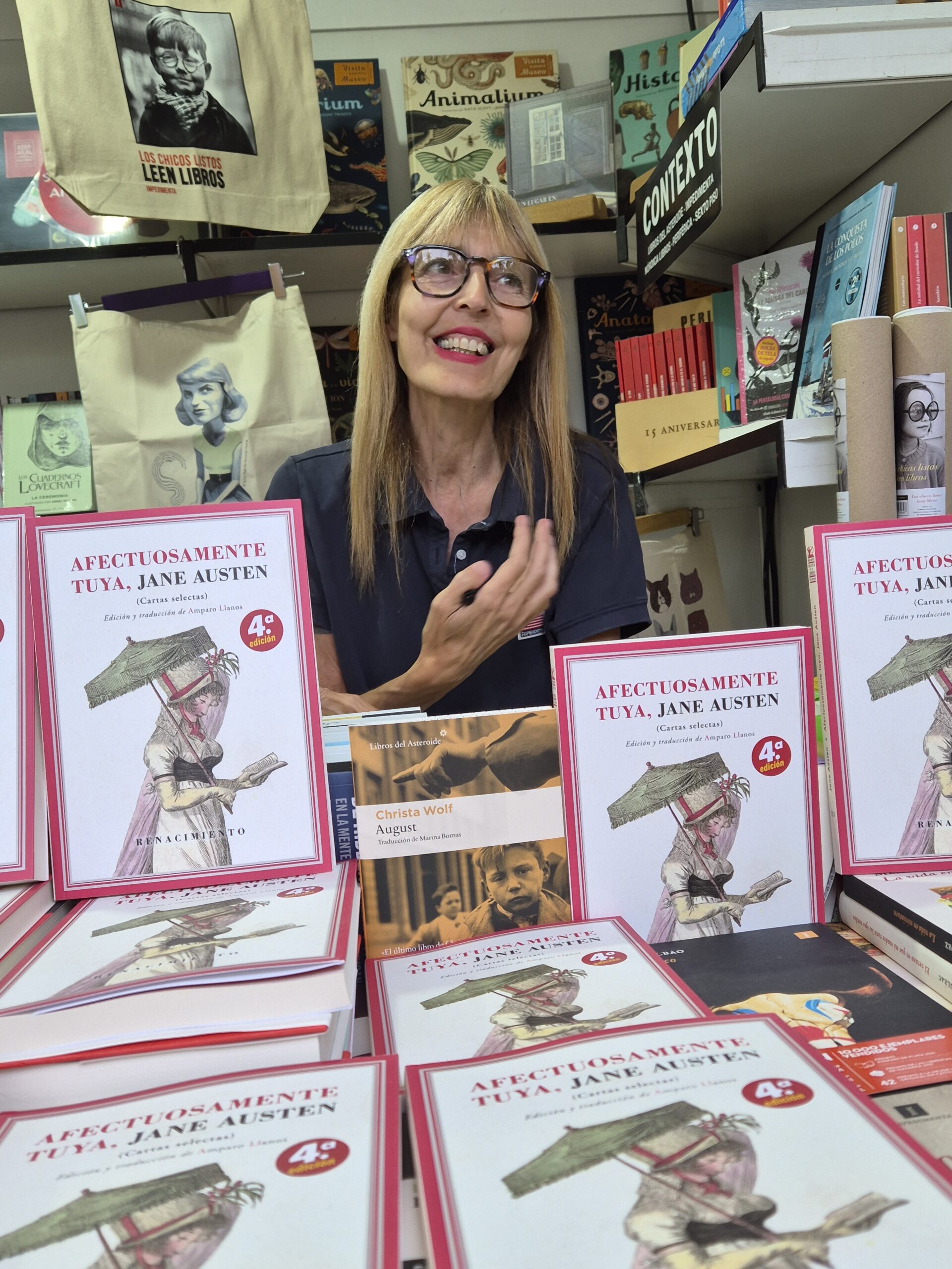 Una tarde genial con Amparo Llanos: Presentación de ‘Afectuosamente tuya, Jane Austen’